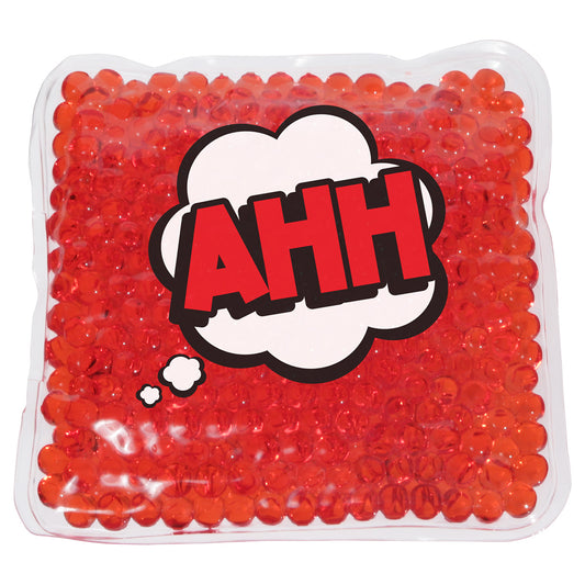 Red Ahh! Square Aqua Pearls™ Hot/Cold Pack