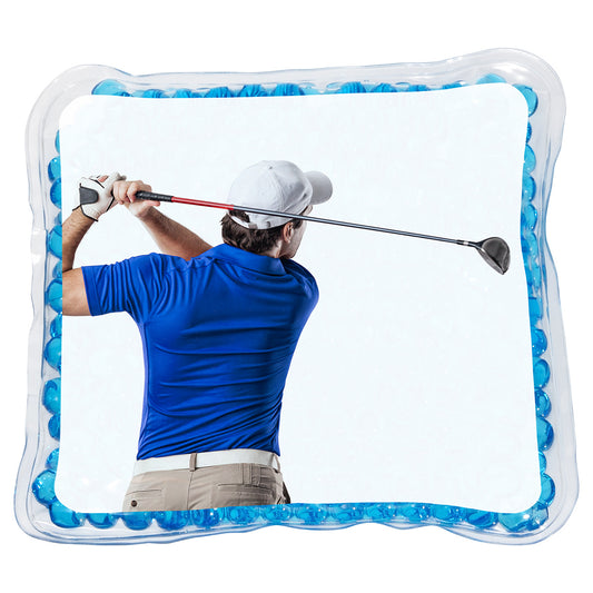 Royal Blue Golfer Square Aqua Pearls™ Hot/Cold Pack