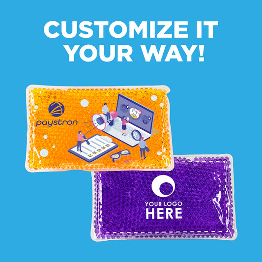 Solid Black Full-Color Aqua Pearls™ Hot/Cold Pack