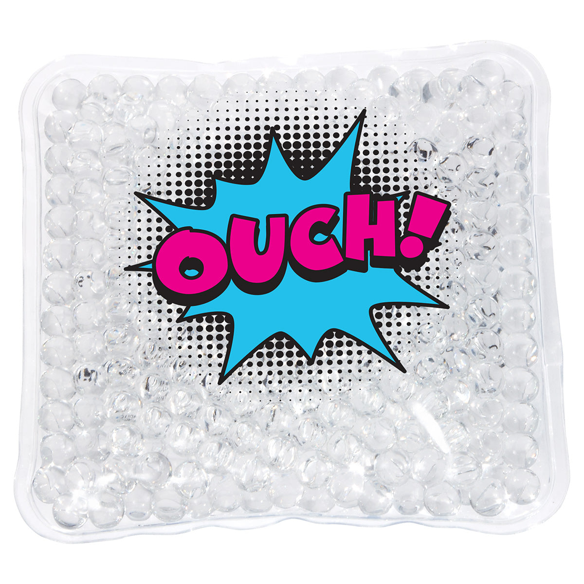 Clear Ouch! Square Aqua Pearls™ Hot/Cold Pack
