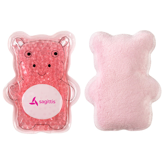 Pink Plush Hippo Aqua Pearls™ Hot/Cold Pack