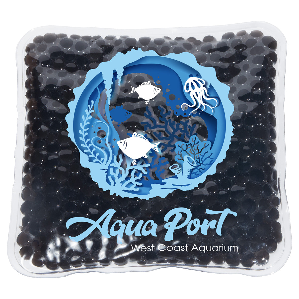 Full-Color Square Aqua Pearls™ Hot/Cold Pack