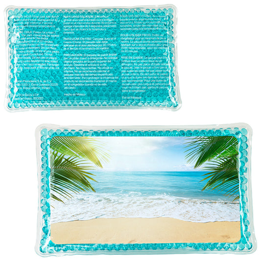 Aqua Blue Tropical Breeze Large Rectangle Aqua Pearls™ Hot/Cold Pack