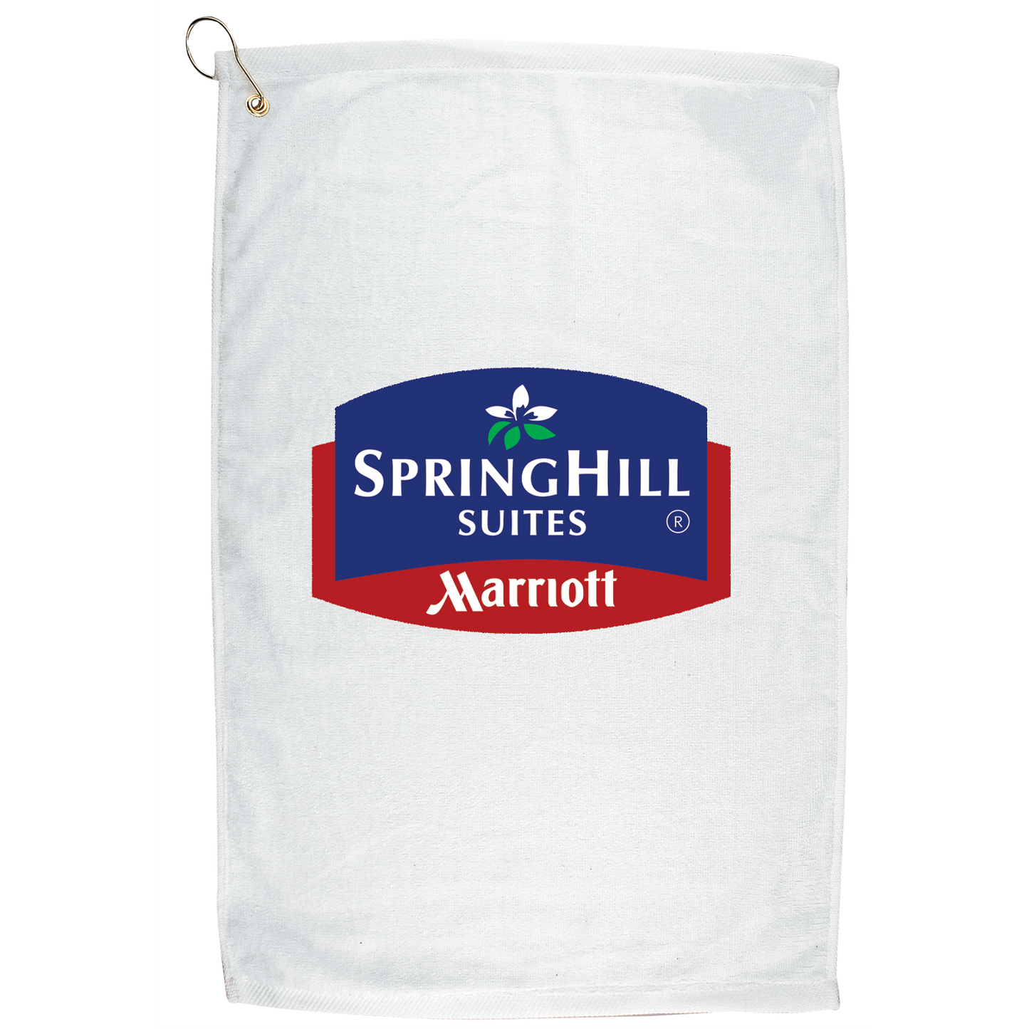 16" X 25" Golf Towel with Grommet And Hook