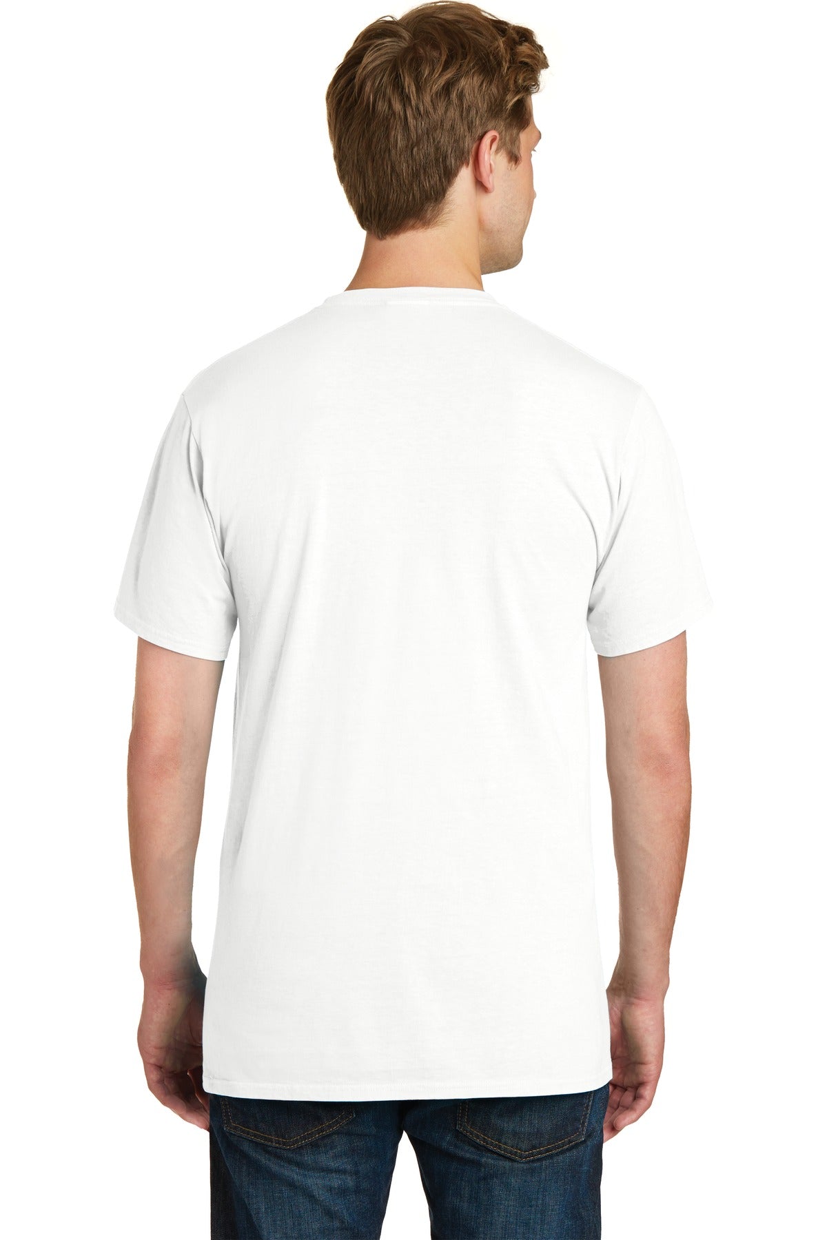 White Port & Company Beach Wash Garment-Dyed Pocket Tee. PC099P