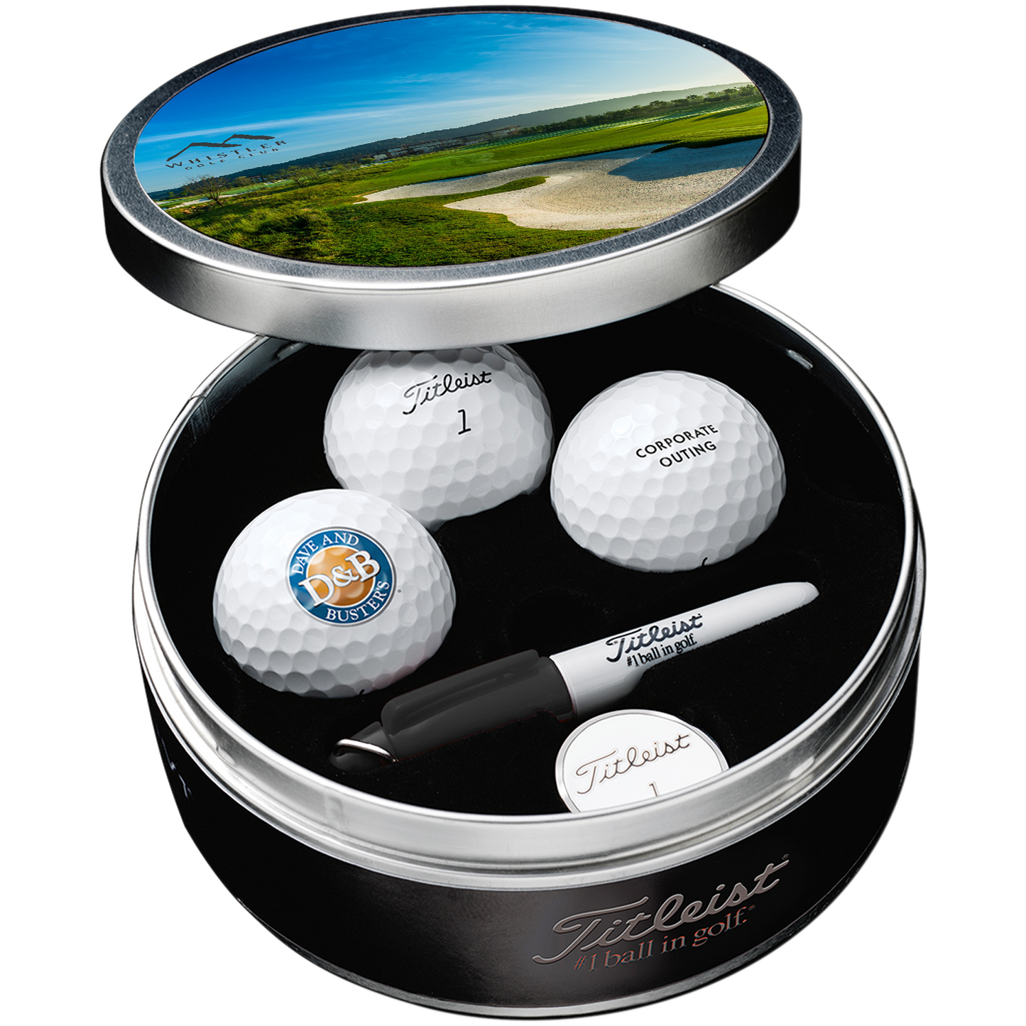 Titleist Custom Golf Ball Commemorative Tin Kit