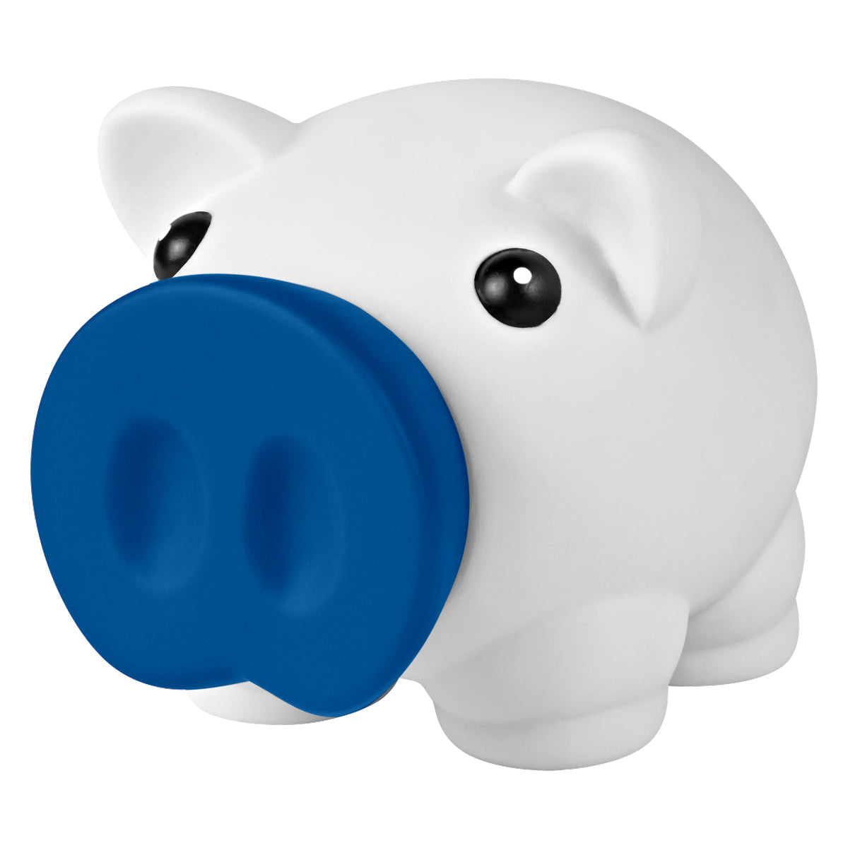 WHITE WITH BLUE Mini Prosperous Piggy Bank plain grouped