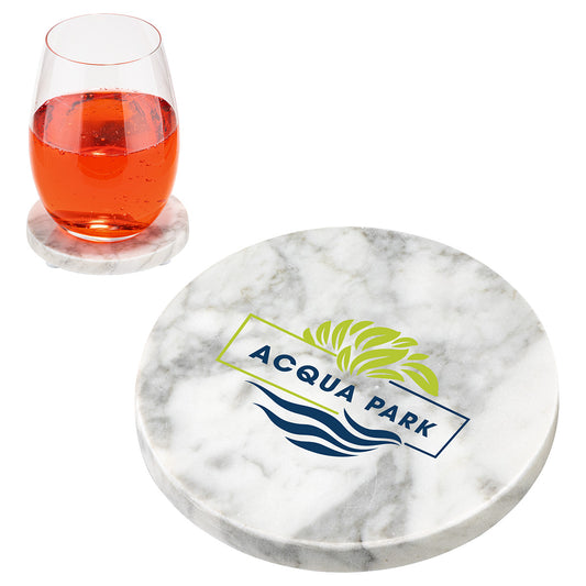 Marble White Juno Marble Coaster