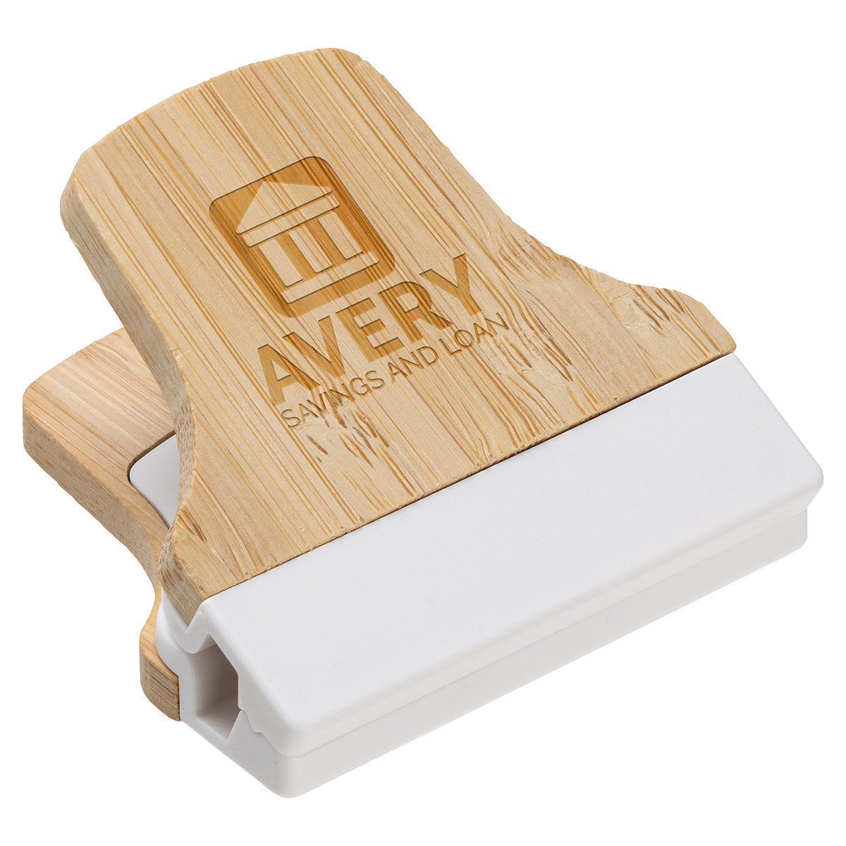 White Bamboo Magnetic Power Clip