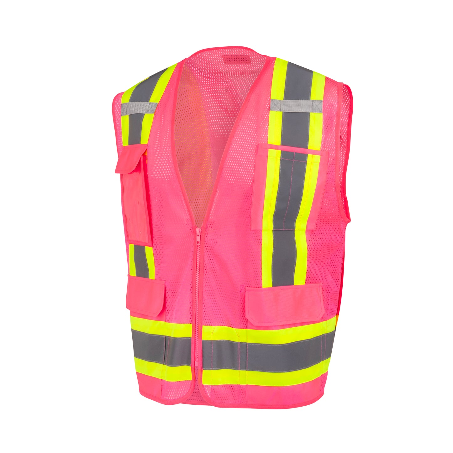 SV6P-1 Type O Class 1 Mesh Surveyor Vest - Pink - Size XL