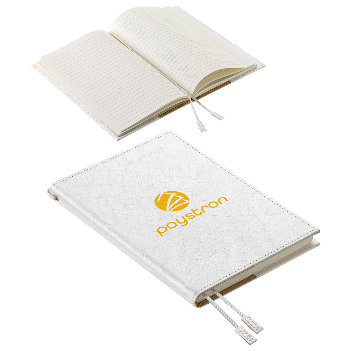 White Cirrus Refillable Hardcover Journal