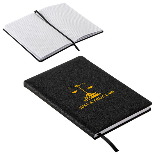 Draftsman Padded Hardcover Journal with Grid-Lined Paper