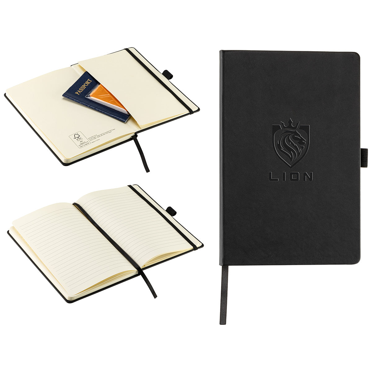 Elan Hardcover Journal with Pen Loop and Inner Pocket