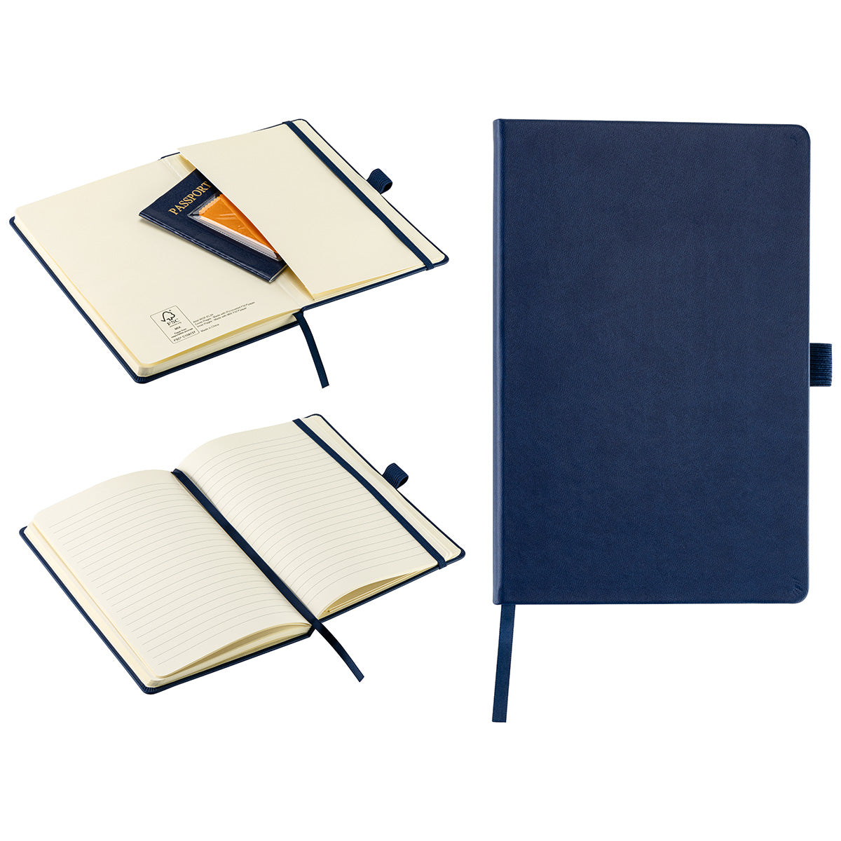 Elan Hardcover Journal with Pen Loop and Inner Pocket