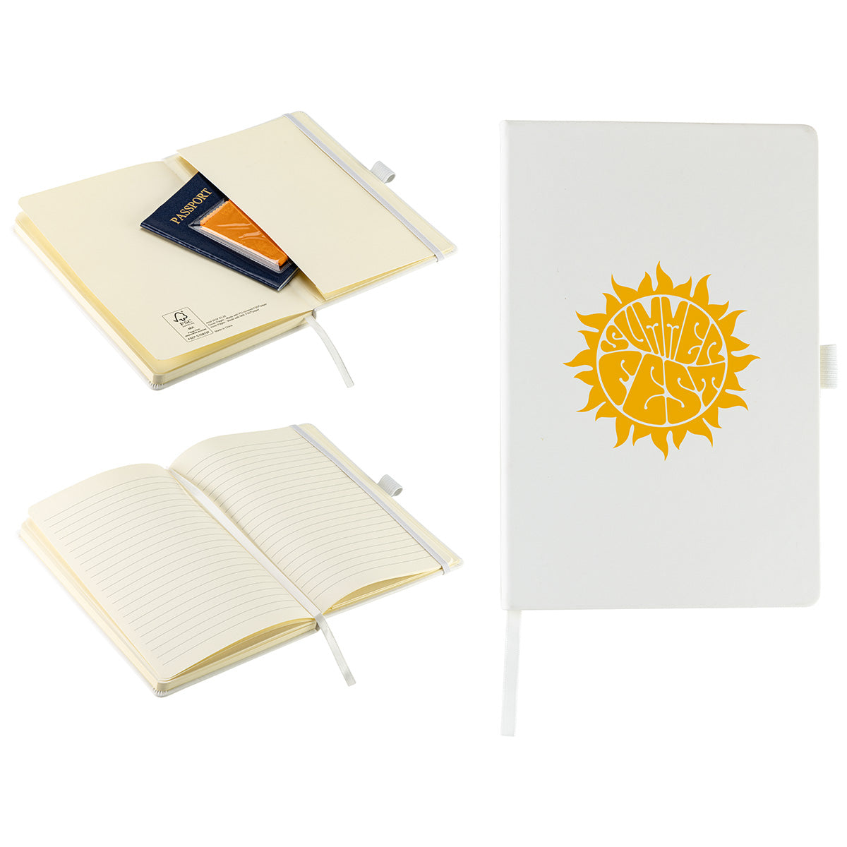 Elan Hardcover Journal with Pen Loop and Inner Pocket