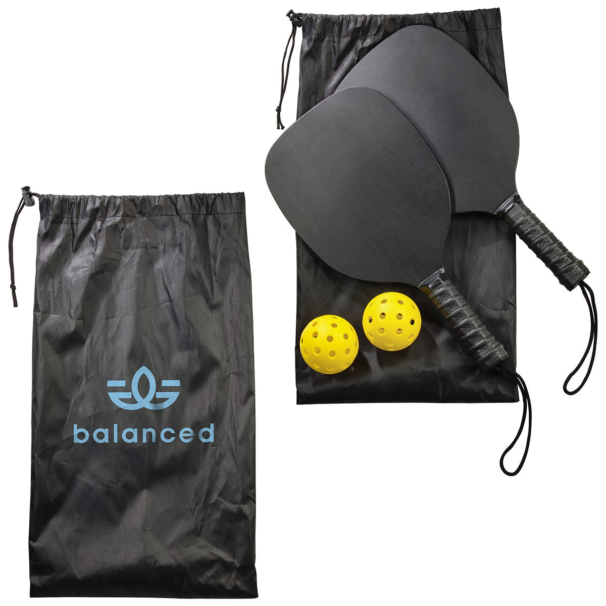 Black Rally Pickleball Set
