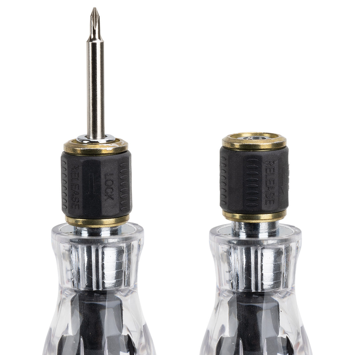 Black/Clear Best Buddy Tools® 6-in-1 Quick Release Screwdriver