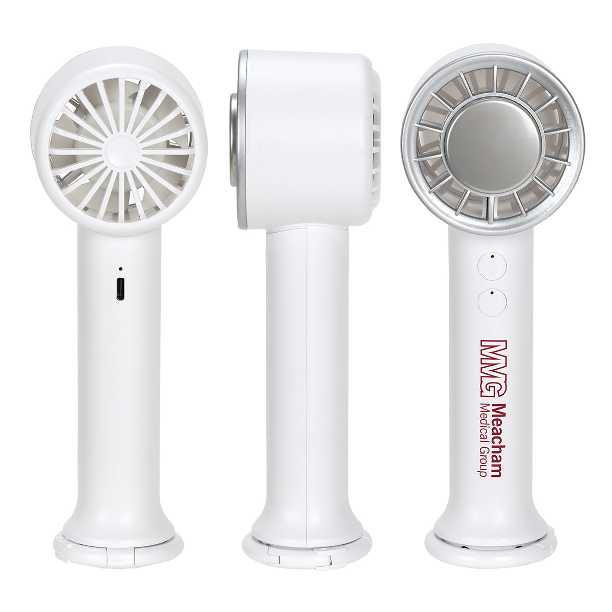 White Best Buddy Tools® Tempest Handheld Fan with AC Refrigeration