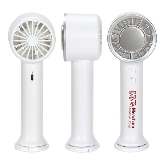 White Best Buddy Tools® Tempest Handheld Fan with AC Refrigeration