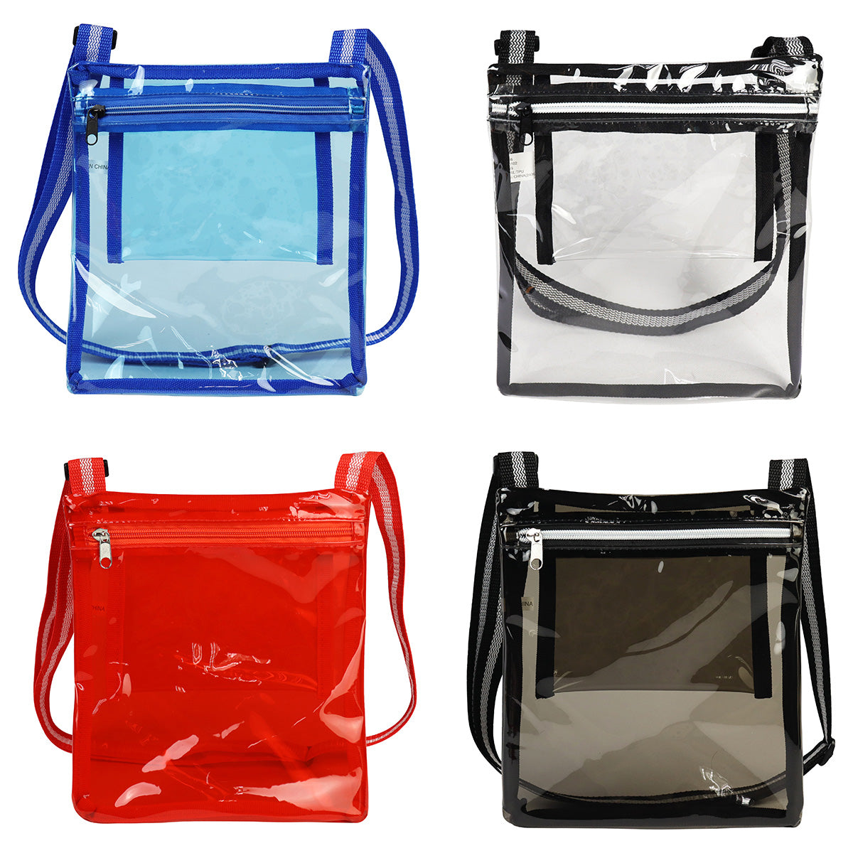 Blue Diamond Clear TPU Satchel