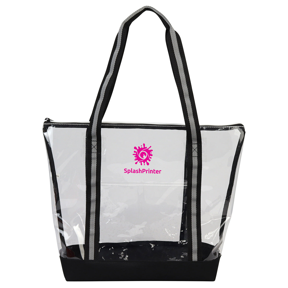 Diamond Clear TPU Zippered Tote