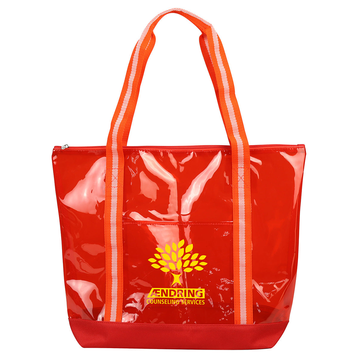 Diamond Clear TPU Zippered Tote