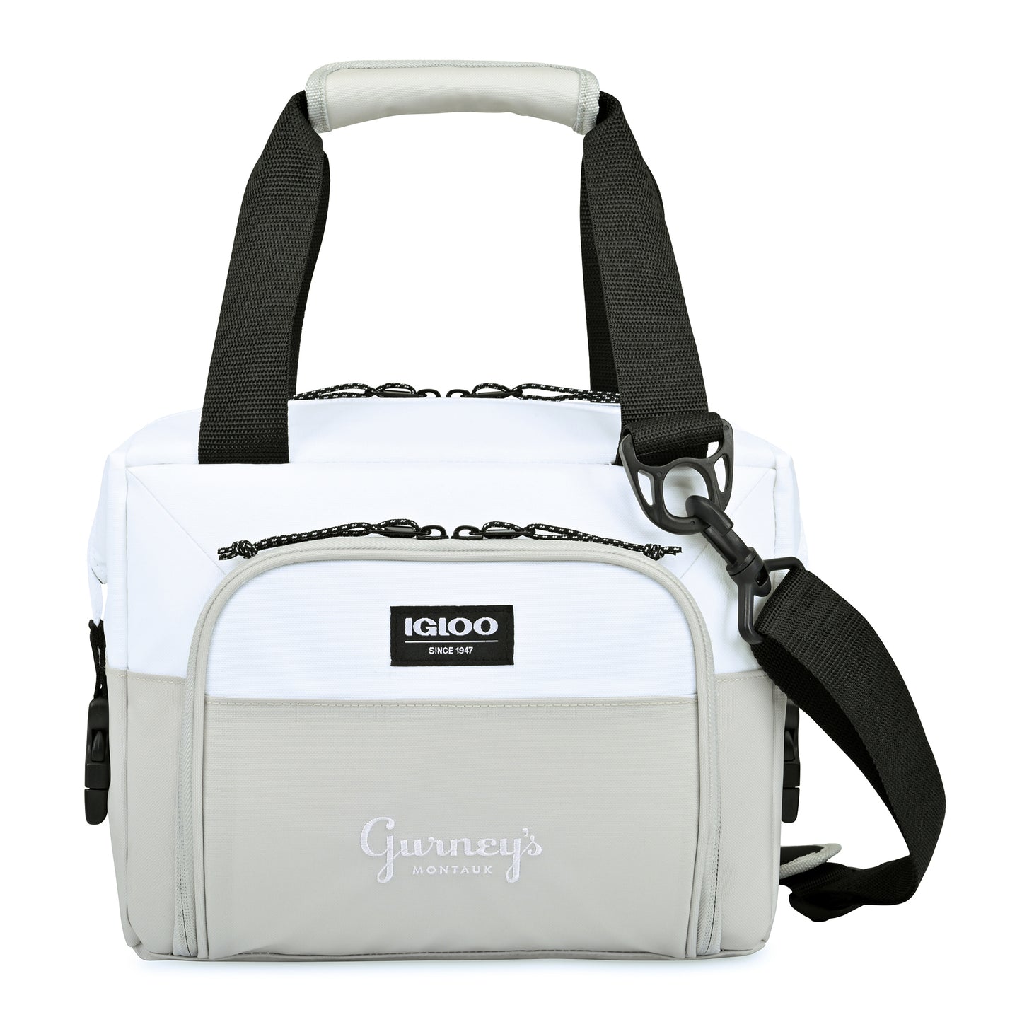 White-Grey Igloo® Seadrift™ Snap Down 12 Can Cooler