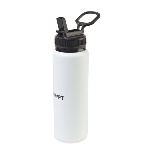 White Jett Aluminum Straw Lid Hydration Bottle - 32 Oz.