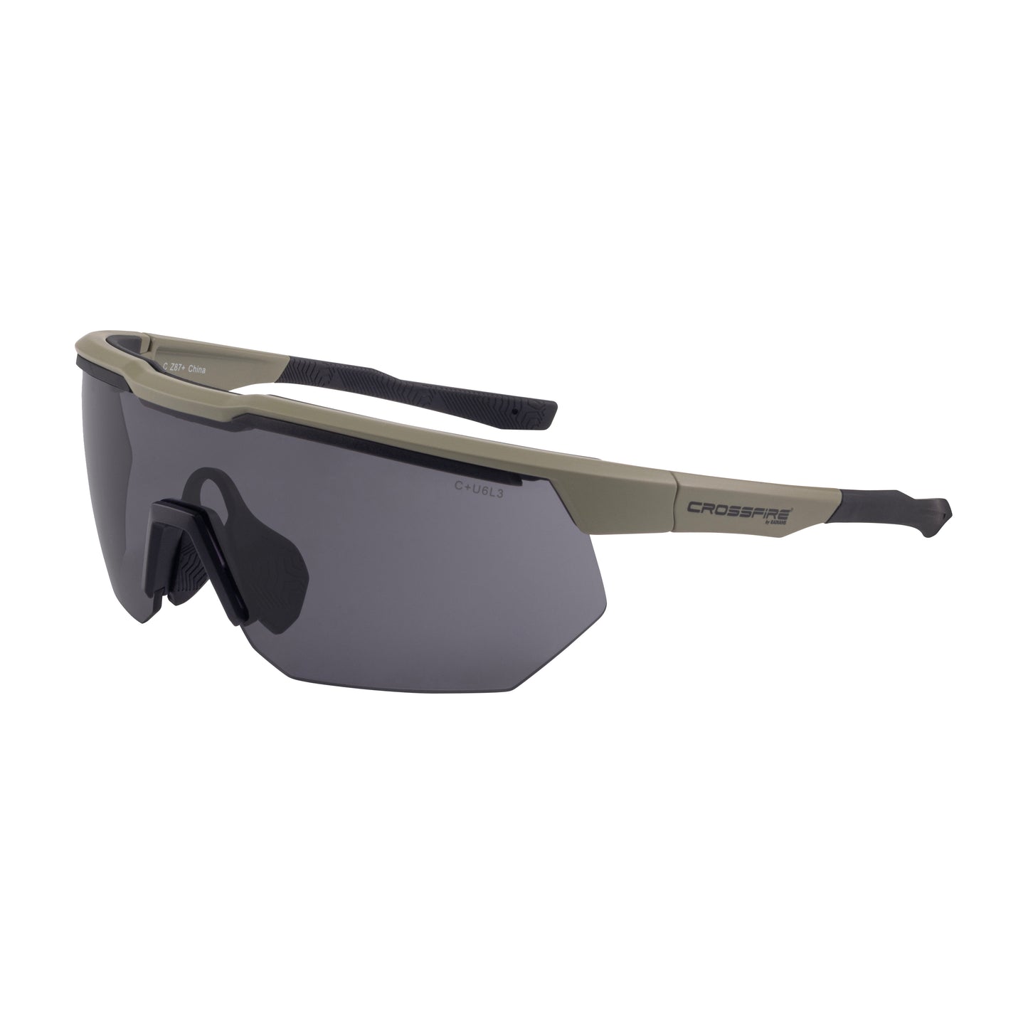 SWAZE™ Safety Eyewear - Tan Frame - Clear AF Lens