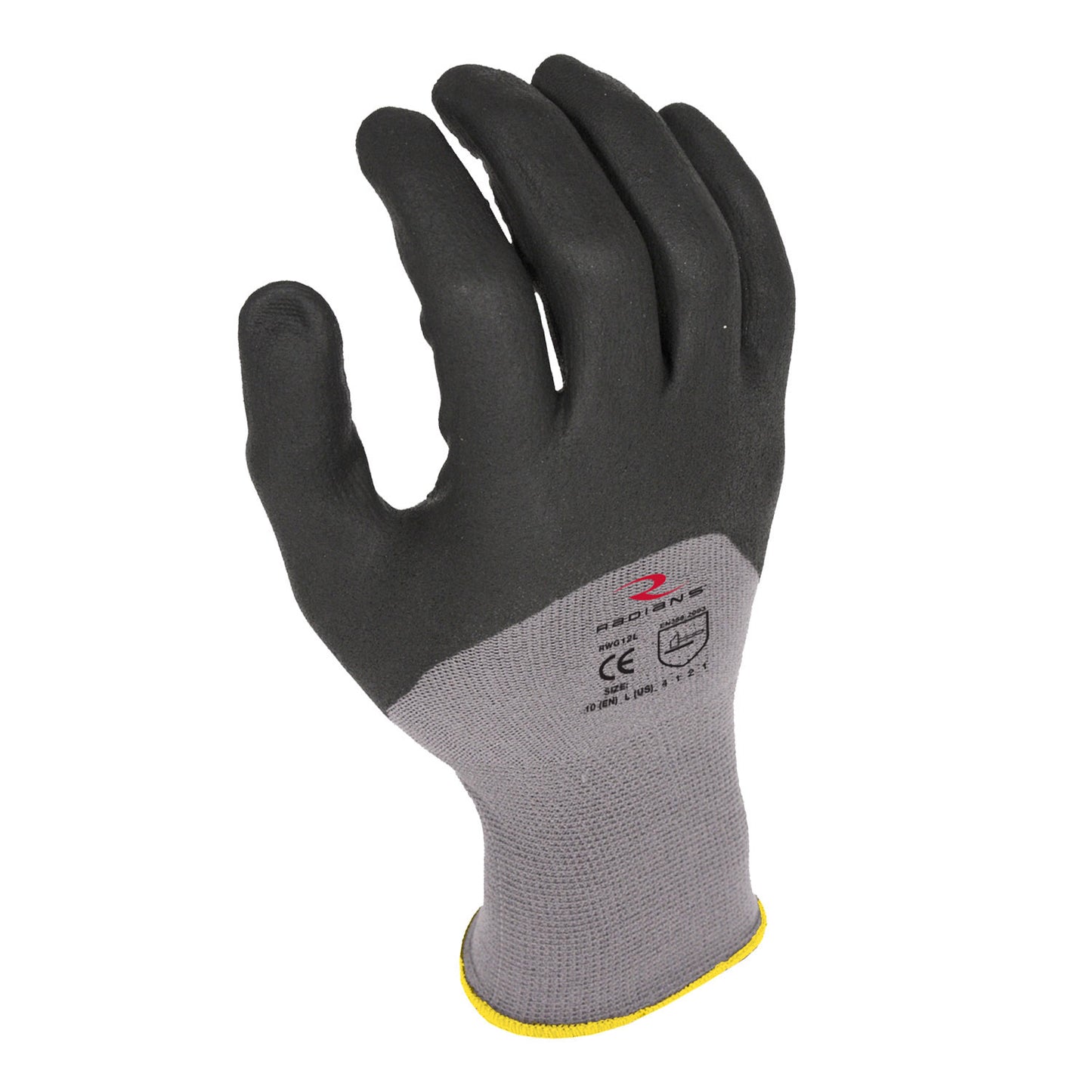 RWG12 3/4 Foam Dipped Dotted Nitrile Glove - Size L