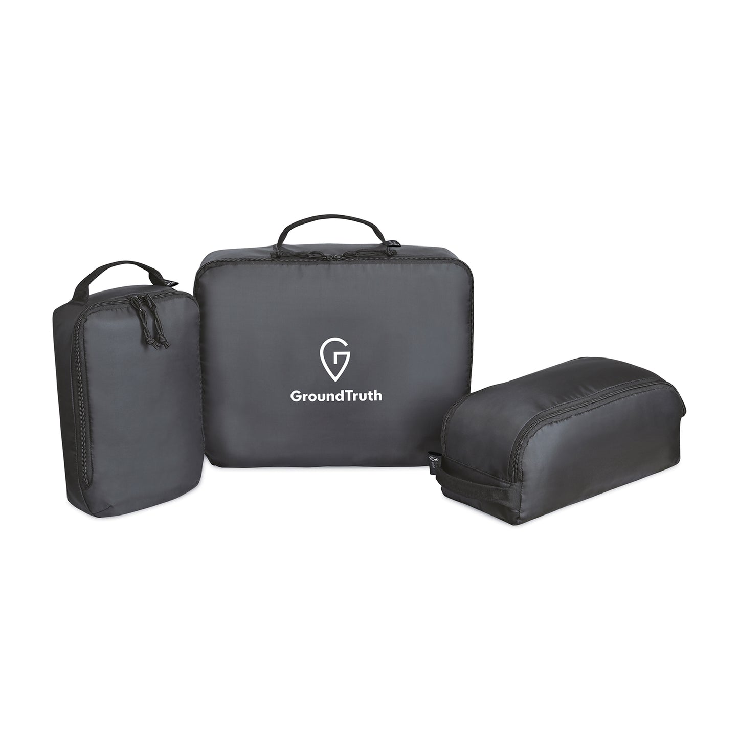 Black Renew AWARE™ rPET 3 Piece Packing Cube Set