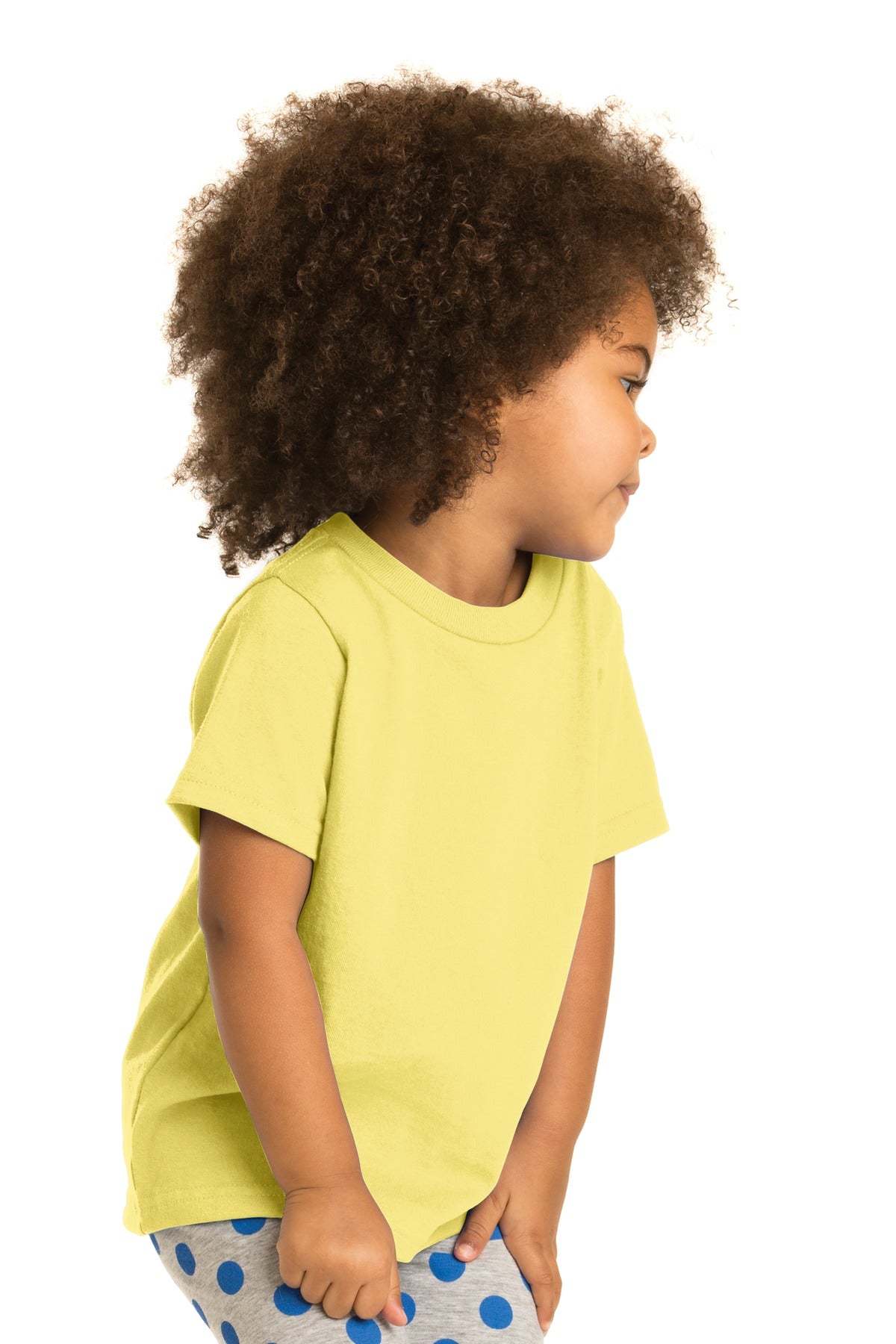 Yellow Port & Company Toddler Core Cotton Tee. CAR54T