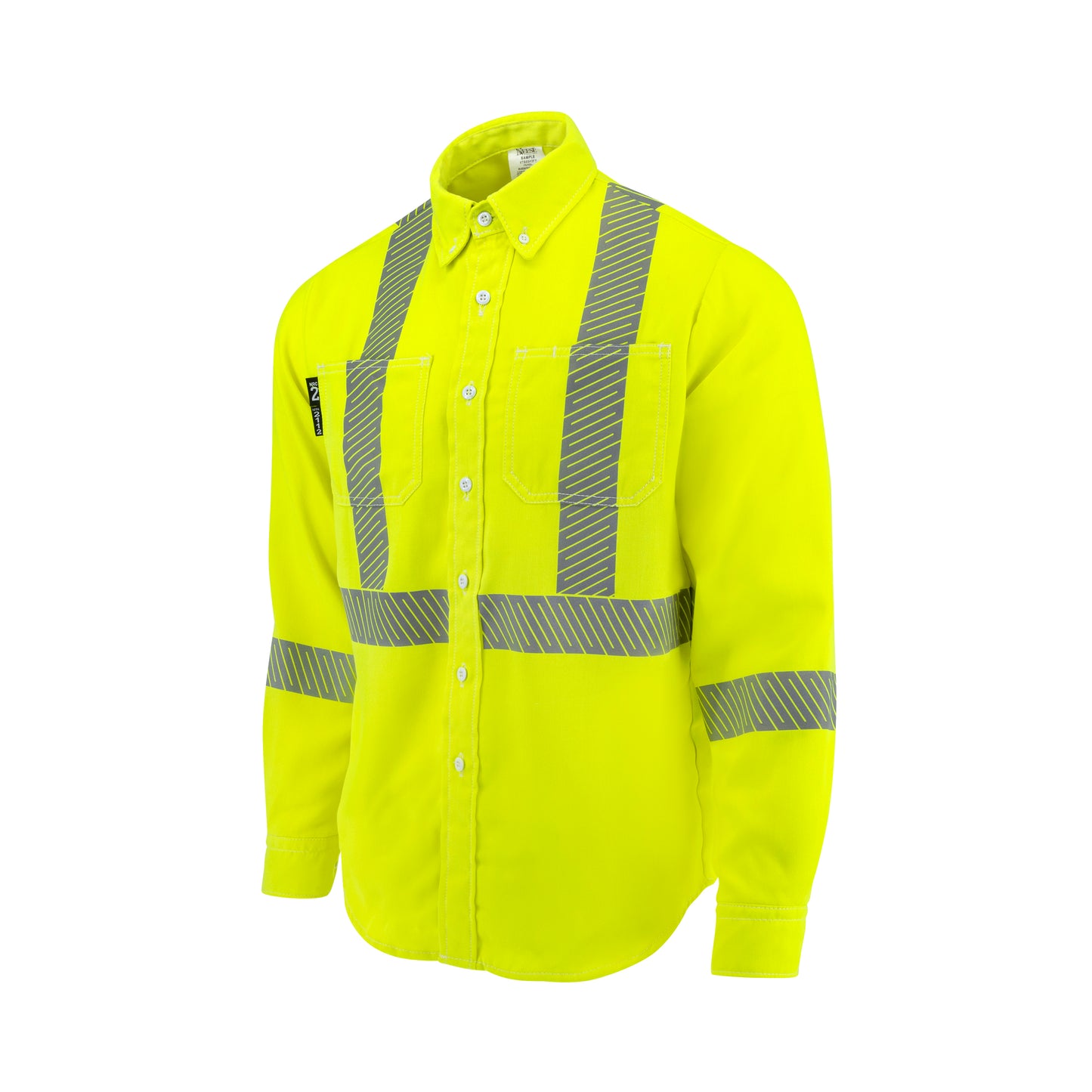 VTS5SH3 Tecasafe® One 5.7 oz Class 3 FR Shirt - Fluorescent Yellow - Size XL