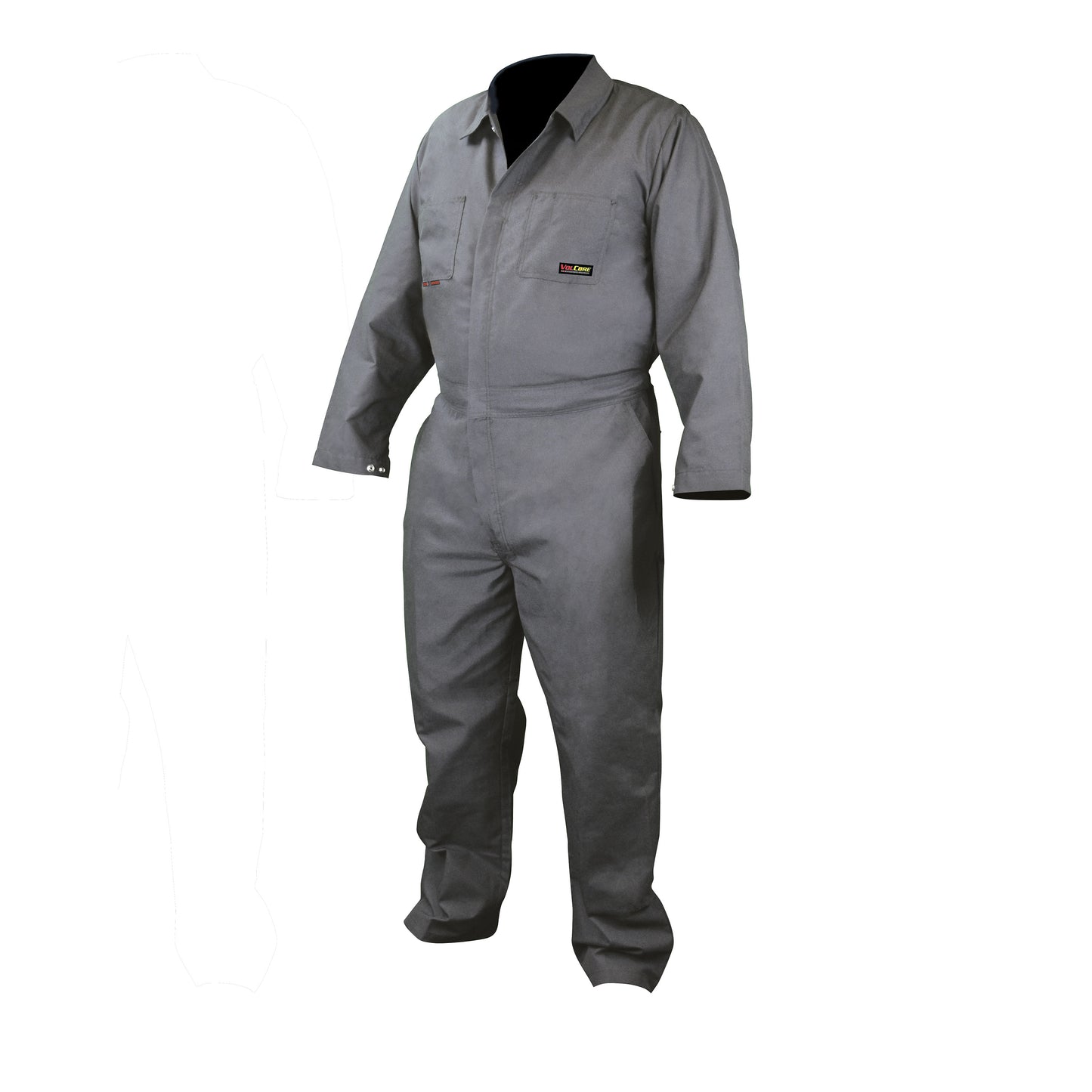 FRCA-002 VolCore® Cotton FR Coverall - Gray - Size XL