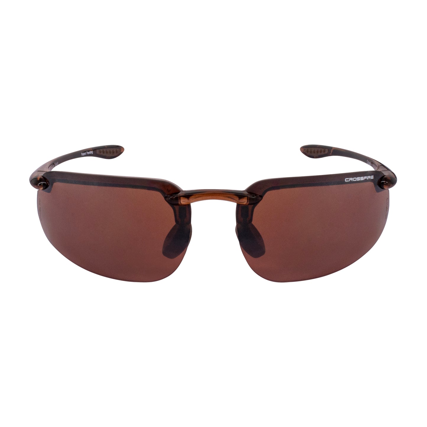 ES4 Premium Safety Eyewear - Crystal Brown Frame - HD Brown Flash Mirror Lens