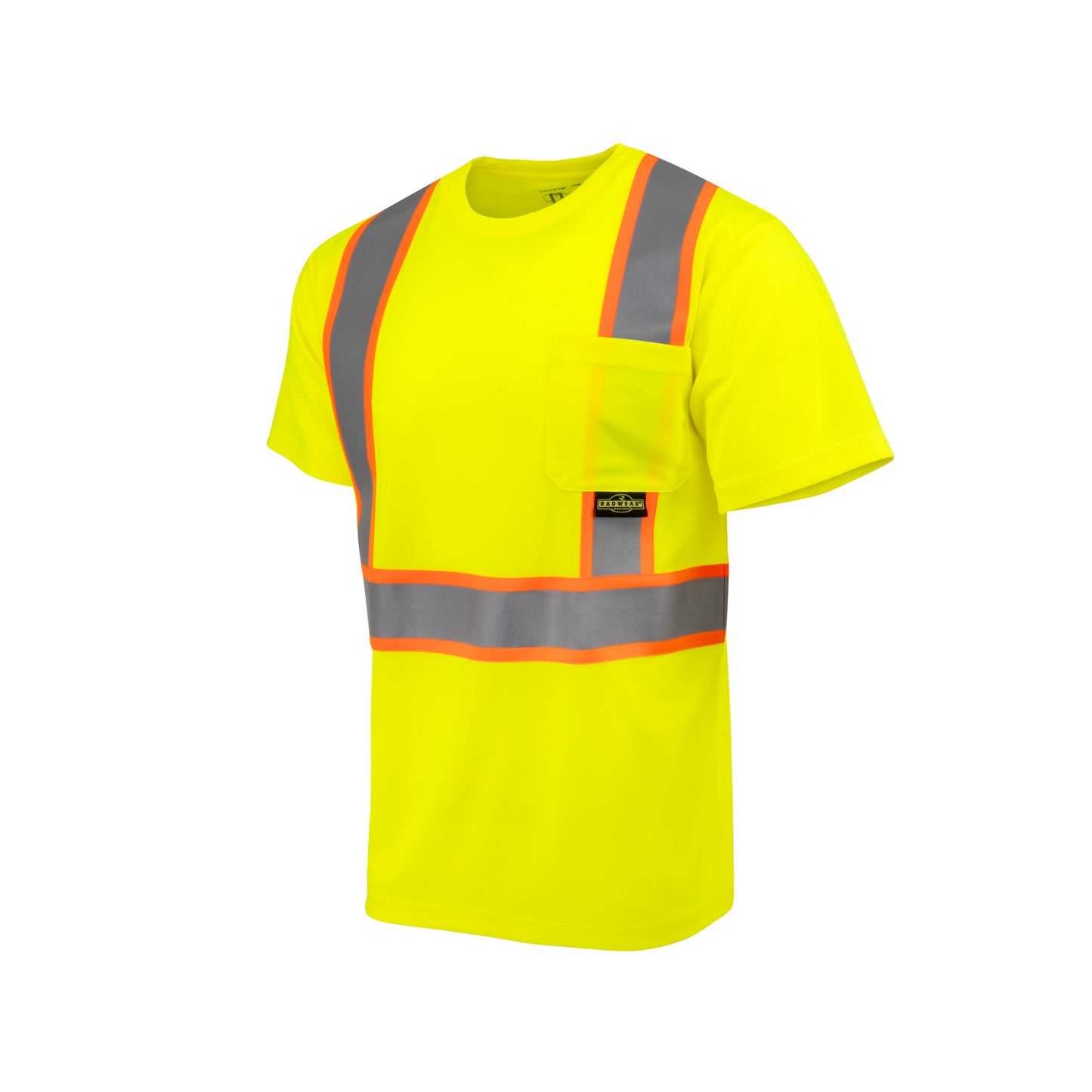 ST41-2 Class 2 Mesh Short Sleeve T-Shirt with Contrast Trim - Green - Size XL