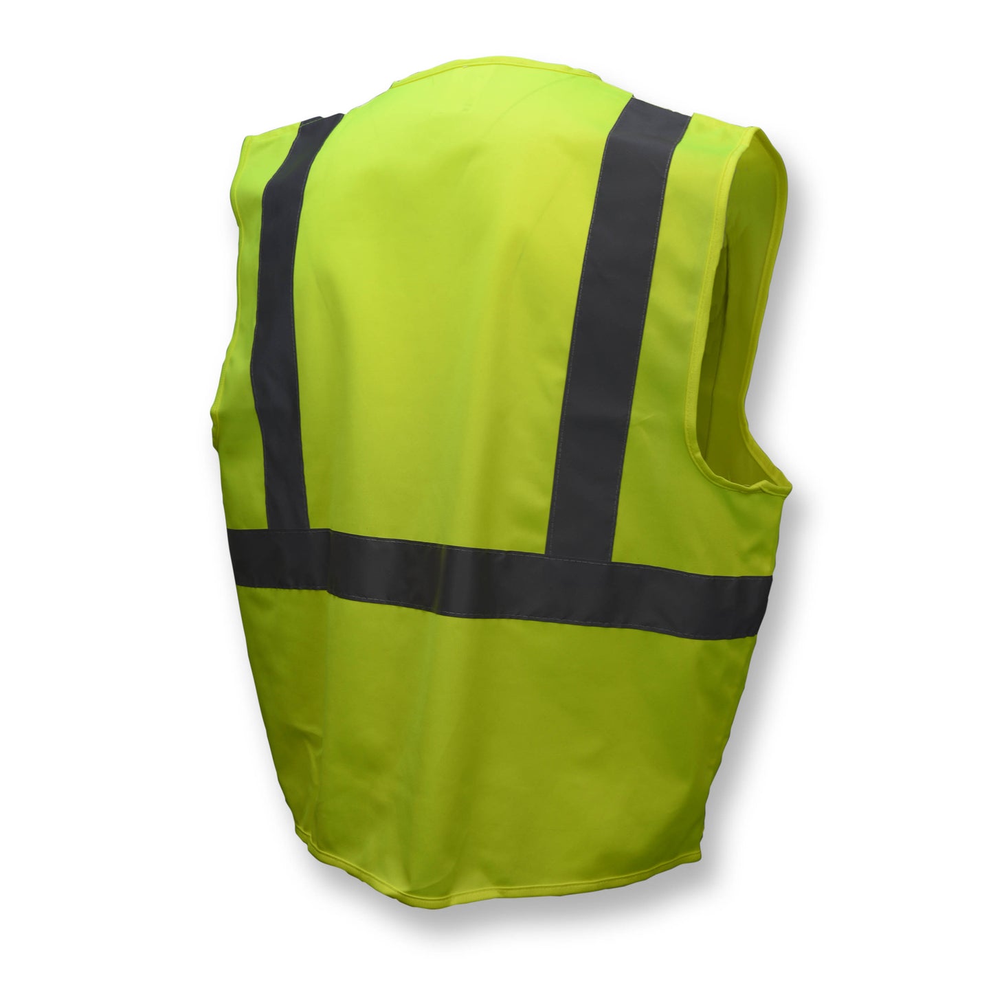 SV2Z Economy Type R Class 2 Solid Safety Vest with Zipper - Green - Size 2X