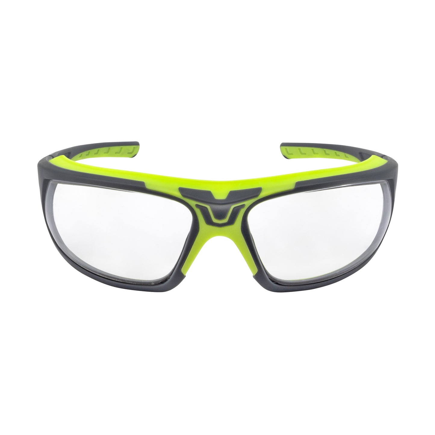GLYF™ Safety Eyewear with Comfort Soft-Touch Liner - Hi-Vis/Gray Frame, Clear Lens
