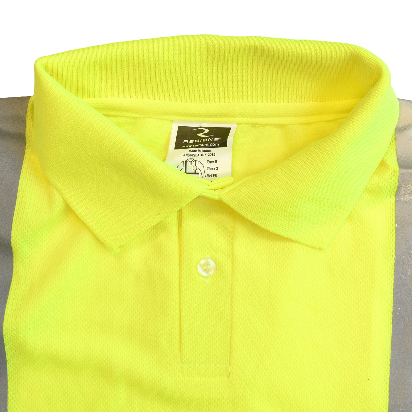 ST22 Class 2 High Visibility Long Sleeve Safety Polo Shirt - Green - Size 2X