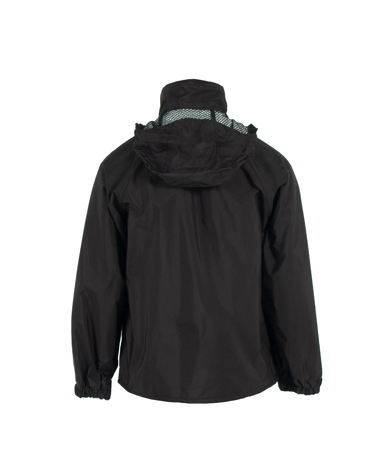 523AJ Breathable Jacket with Attached Hood - Black - Size 2X