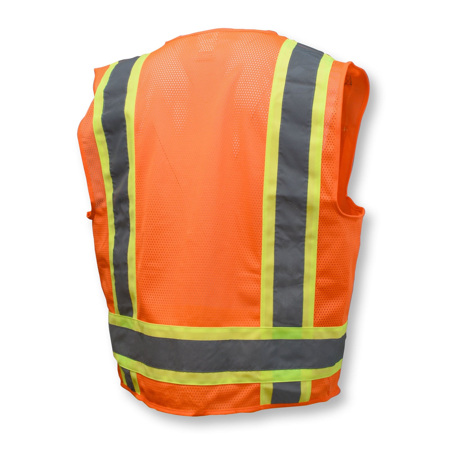 SV6 Two Tone Surveyor Type R Class 2 Solid/Mesh Safety Vest - Green - Size 2X