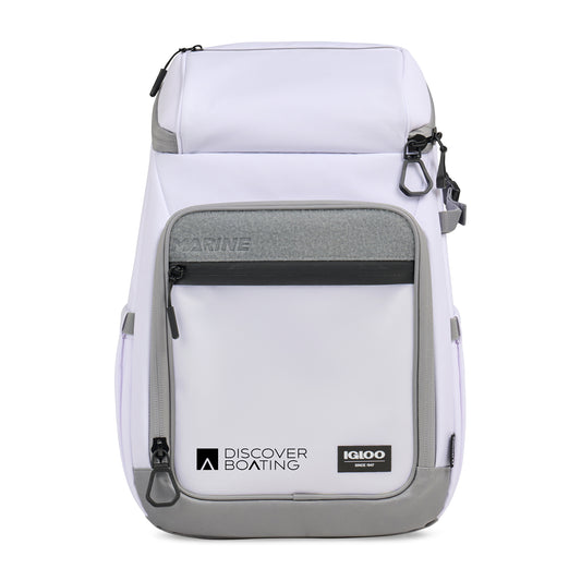 White Igloo® Marine 30 Can Backpack Cooler