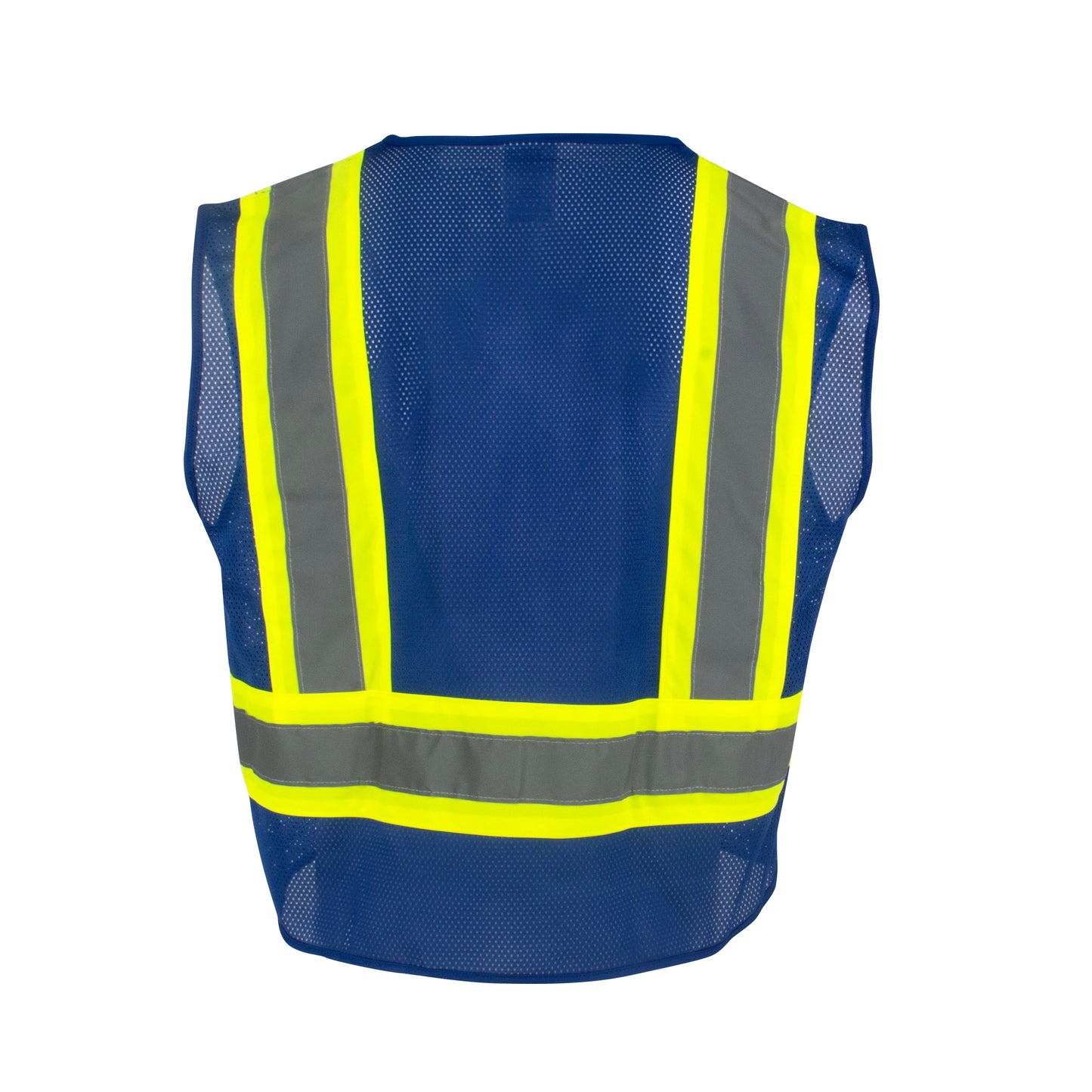 SV22-1 Economy Type O Class 1 Two Tone Safety Vest - Blue - Size 2X