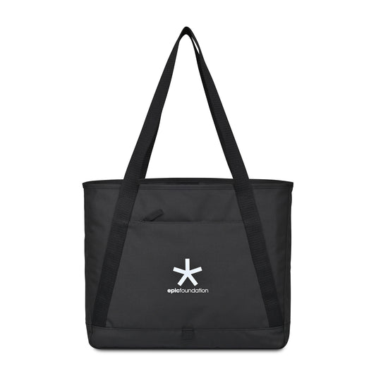 Black Repeat Recycled Poly Tote