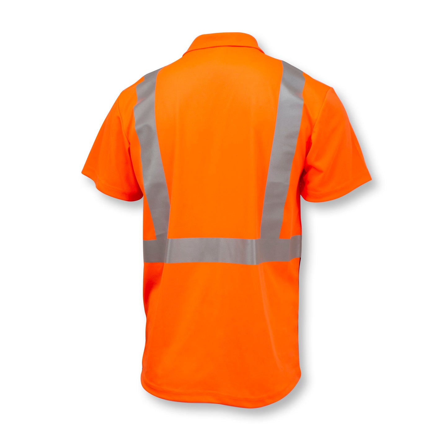 ST12B Class 2 High Visibility Color Blocked Safety Short Sleeve Polo Shirt - Green - Size 2X