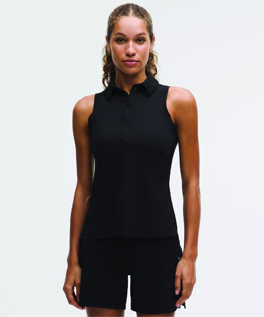 Quick-Dry Sleeveless Polo Shirt