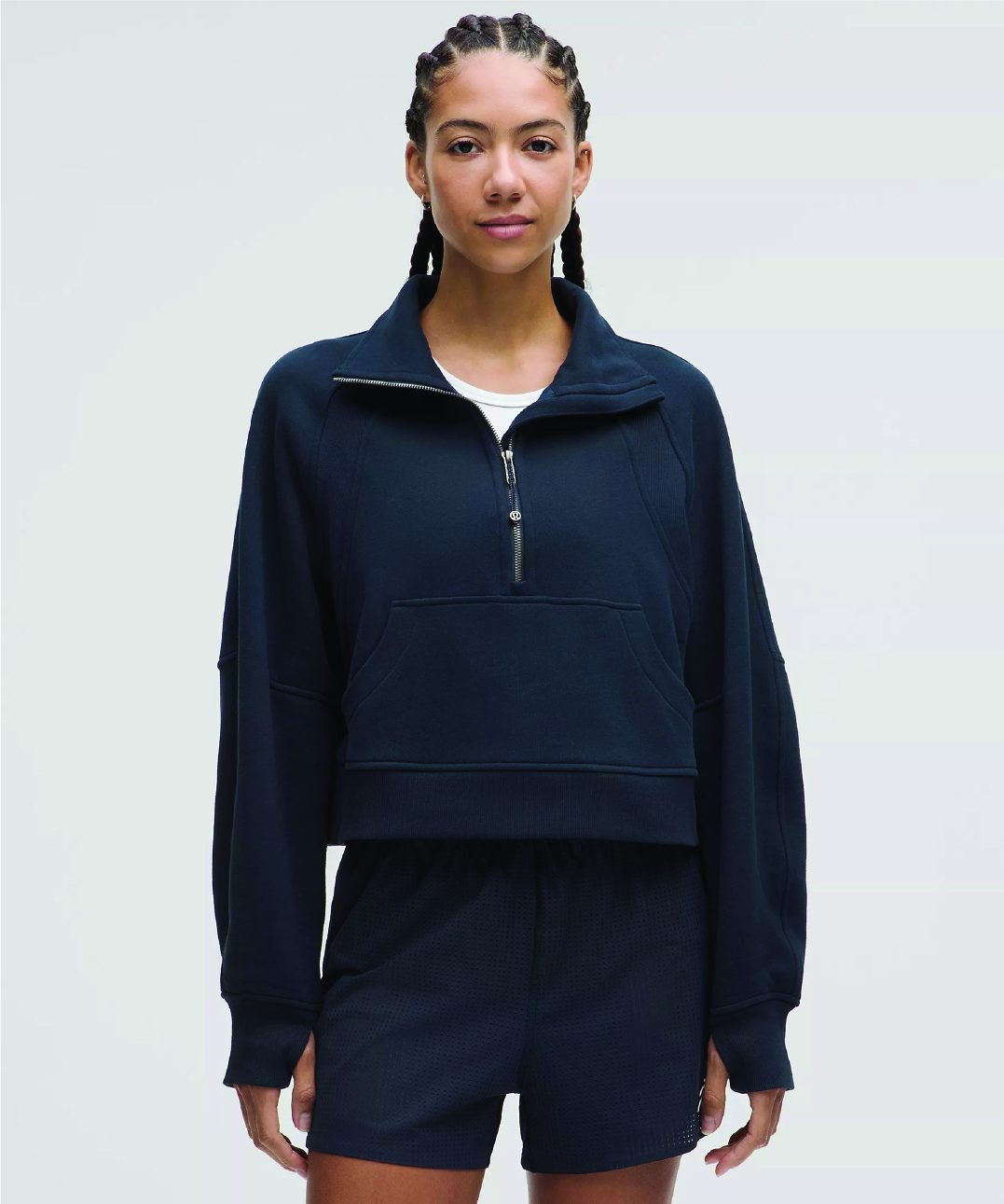 Scuba Oversized Funnel-Neck Half Zip