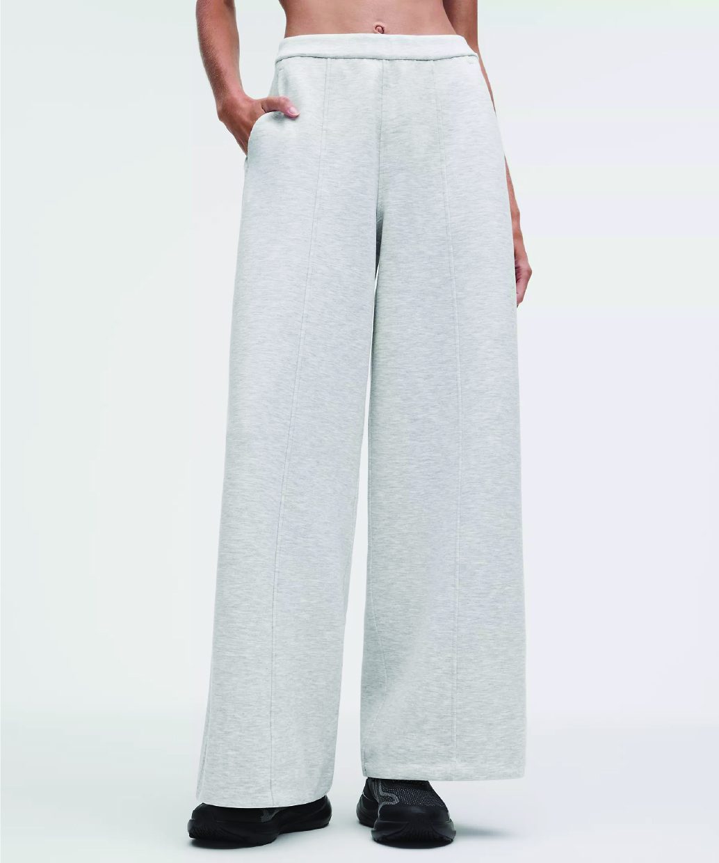 Smooth Spacer High-Rise Wide-Leg Pant