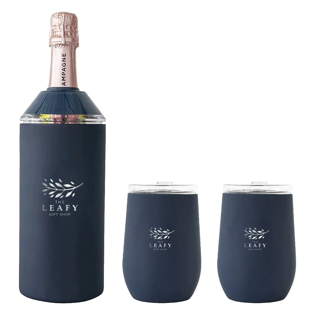 Vinglacé Insulator + 2 Glasses, Navy