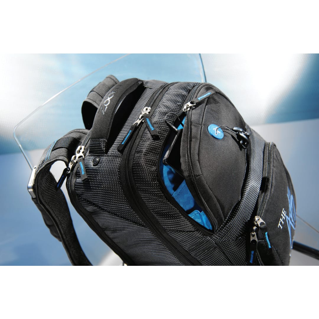 Front View of Black Zoom TSA 15" Computer Backpack